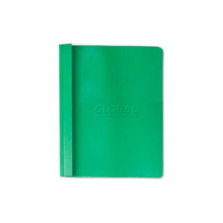 Universal Clear Front Report Cover, Tang Fasteners, Letter Size, Green, 25/Box UNV57124***